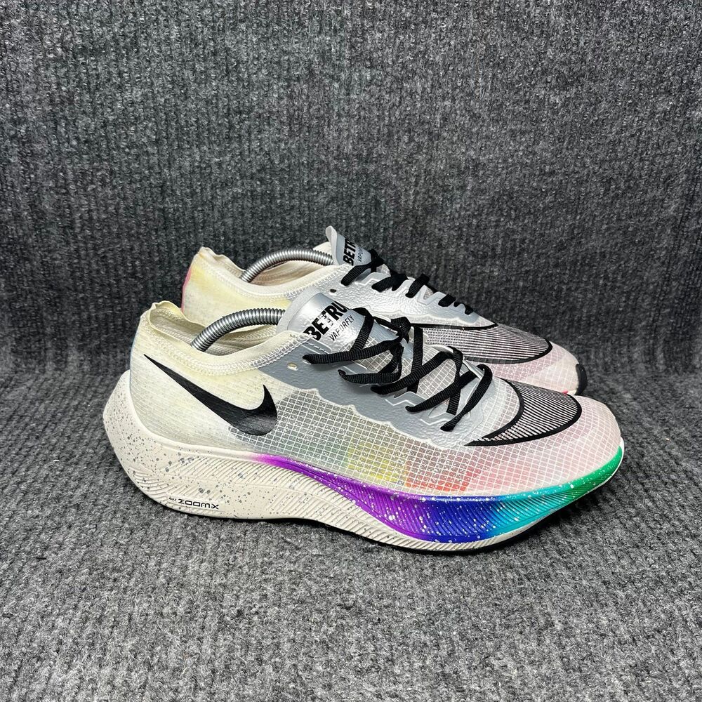 Nike ZoomX‎ Vaporfly Next% Be True Pride Marathon Running Mens Sz 9.5 AO4568-101